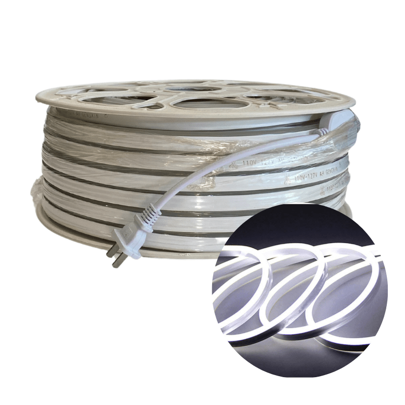 Metro Manguera Neon Super LED Blanco Frío 6K 6W 110V Resistente Al Agua - Wattko